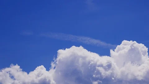 Timelapse - Summer cumulus clouds Stock Footage 91346862