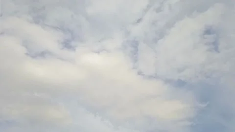 Timelapse of the summer sky with feather clouds Stock Footage 154903446