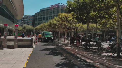 Timelapse. Summer. Types of streets, architecture of the city Stock-Footage 239005116