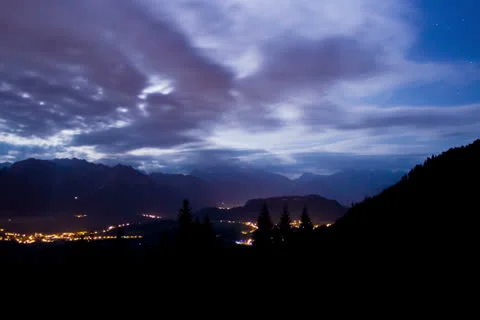 Timelapse summernight in the alps Stock Footage 26277283
