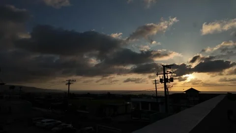 Timelapse of sun going though clouds 스톡 동영상 300523696