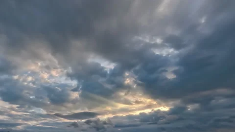 Timelapse of sun rays emerging though th... | Stock Video | Pond5