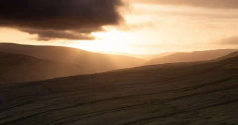 Timelapse of sun rays over Swaledale Stock Footage 273081668