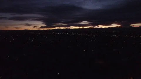 Timelapse sun set blue Stock Footage 71959670