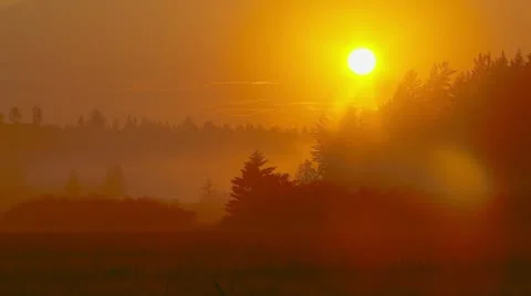 Timelapse of sun setting Stock Footage 10789816