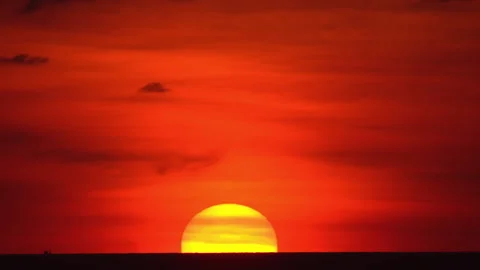 Timelapse, sun setting Video stock 294604099