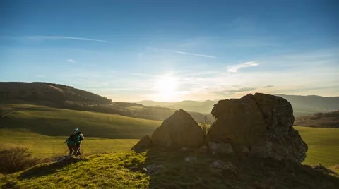 Timelapse Sundown at Dörnberg 動画素材 40337600
