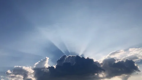 Timelapse sunlight cloud sky Stock Footage 118139180