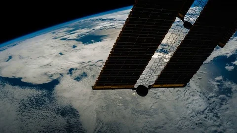 Timelapse Sunlight from ISS Stock Footage 72761896