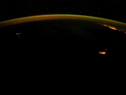 Timelapse Sunlight Planet Earth seen from the ISS Stock Footage 73100074