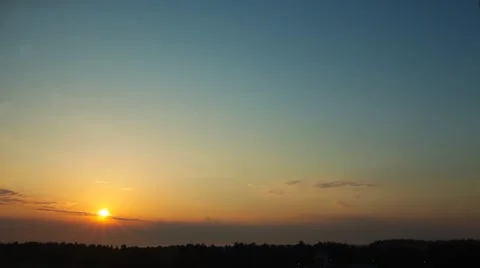 Timelapse Sunrise Clouds Vídeo Stock 46756333