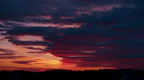 Timelapse Sunrise Clouds Vídeo Stock 46756572
