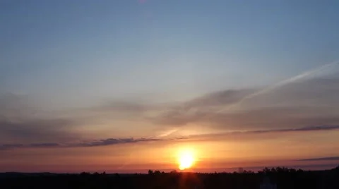 Timelapse Sunrise Clouds Vídeo Stock 46757201