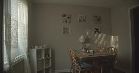 Timelapse Sunrise in Dining Room Video stock 116349492