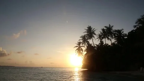 Timelapse of a sunrise on the island Stock Footage 82065099