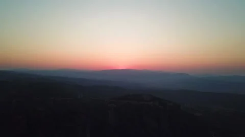Timelapse of sunrise in Meteora Stock Footage 239249602