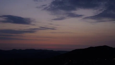 Timelapse sunrise in the mountain Stock Footage 81776697