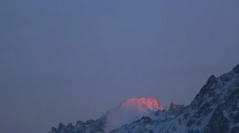 Timelapse sunrise in mountains Stock Footage 1215221