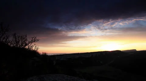 Timelapse sunrise in the mountains Stock Footage 22776121