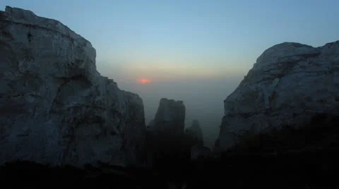 Timelapse sunrise in the mountains.  Stock Footage 23696187