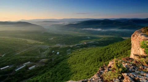 Timelapse sunrise in the mountains.  Stock Footage 24979417