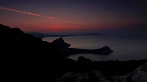 Timelapse sunrise in the mountains.  Stock Footage 29808528