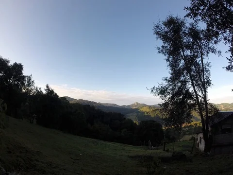Timelapse of sunrise on mountains Stock-Footage 75055365