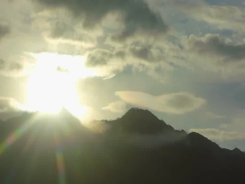 Timelapse of the sunrise in mountains Stock Footage 81040090
