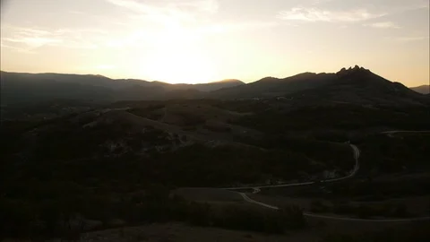 Timelapse sunrise in the mountains Stock Footage 97218237
