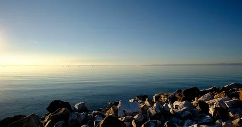 Timelapse, Sunrise over the lake Stock Footage 81876814