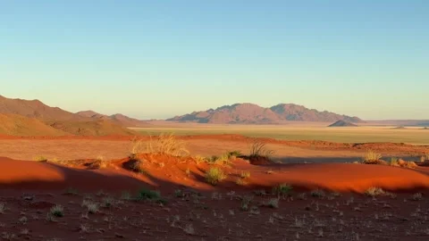 Timelapse of sunrise over namib rand reserve, Namibia Stock Footage 334940581
