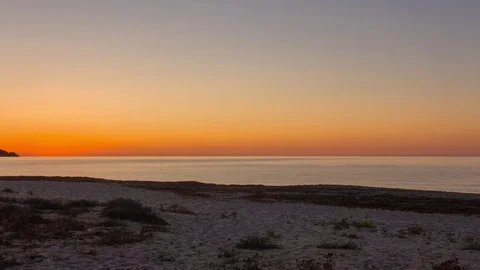 Timelapse sunrise in sardinia Stock Footage 80607498