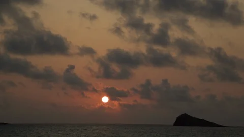 Timelapse sunrise at sea Stock Footage 108721165