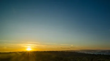 Timelapse Sunrise Sunset Clouds Sun Wood Forrest Stock Footage 85661198
