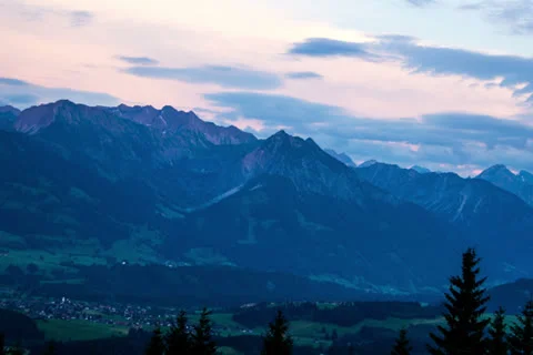 Timelapse sunset in the Alps Stock Footage 26289518