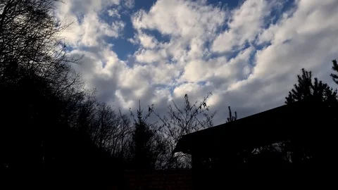 Timelapse of sunset and the clouds Stock-Footage 129291455
