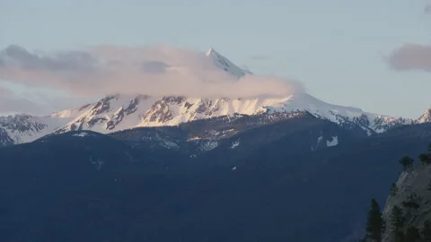Timelapse of Sunset and Clouds in Squamish, BC Stock Footage 165691714
