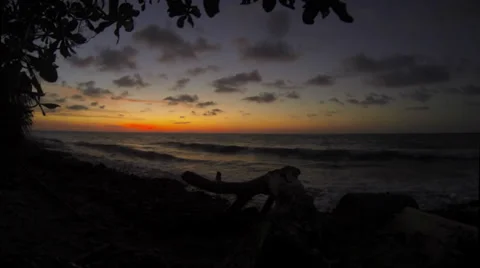 Timelapse sunset in Borneo, Sabah Stock Footage 32700516