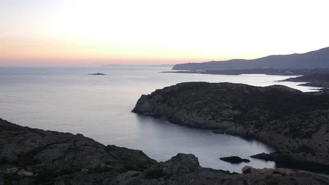 Timelapse of a sunset at cap creus Stock Footage 74176710