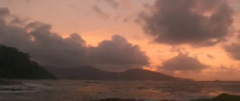 Timelapse Sunset Caribbean coast  Stock Footage 242291477