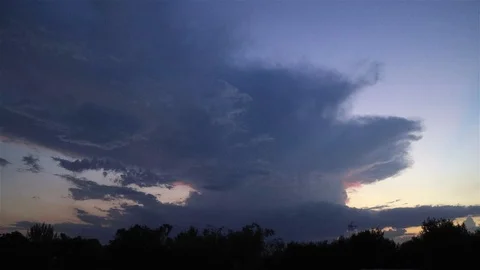 Timelapse of a sunset with clouds Stock Footage 119120570