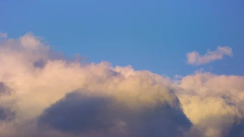 Timelapse sunset clouds, rolling clouds with a brewing storm Stock Footage 99356903