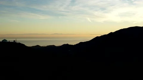 Timelapse of Sunset on Costa Del Sol with views of Morocco Stock Footage 146257383