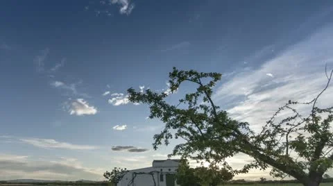 Timelapse sunset in the countryside Stock Footage 10921709