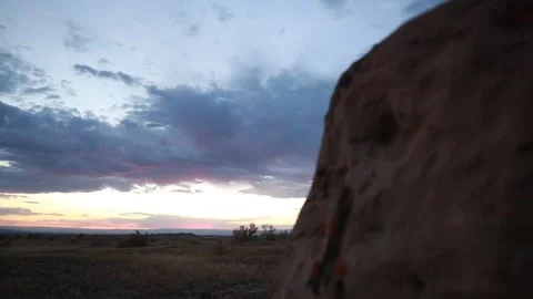 Timelapse Sunset in the Desert Stock Footage