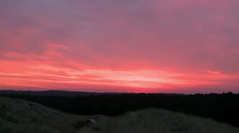 Timelapse sunset in the dunes Stock Footage 995094