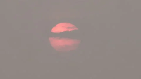 Timelapse of sunset in evening. Video stock 236787703