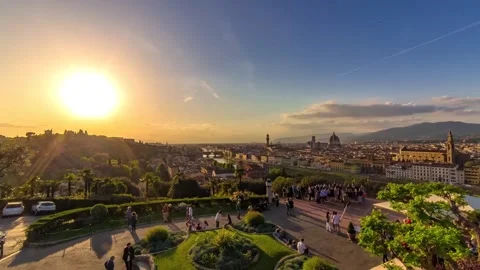 Timelapse-sunset-florence-italy Video stock 181835089