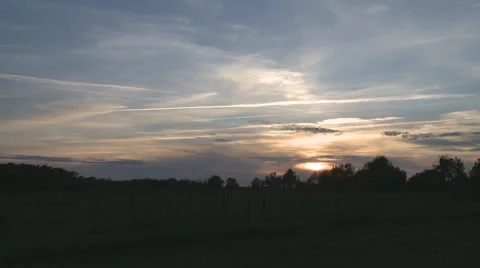 Timelapse of sunset Vídeo Stock 3742231