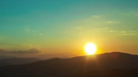 Timelapse sunset. Video stock 44562011